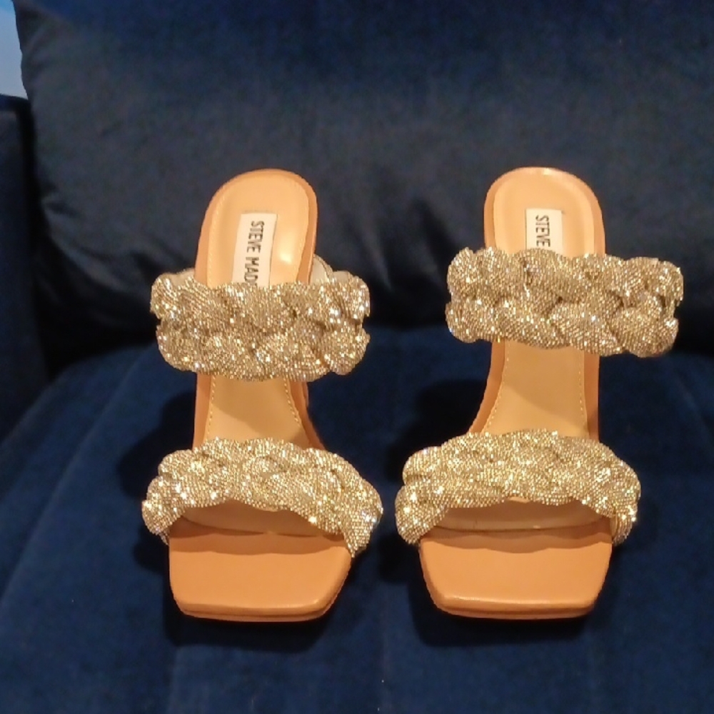 Steve Madden Gold Braided Women's Sandals